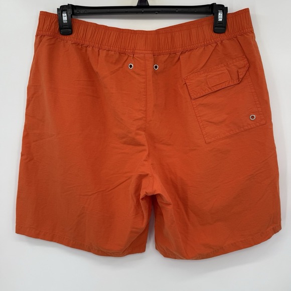 Lacoste Mens Orange Board Swim Shorts Size 7 Outdoor Beach Pool Cruise - Picture 2 of 5